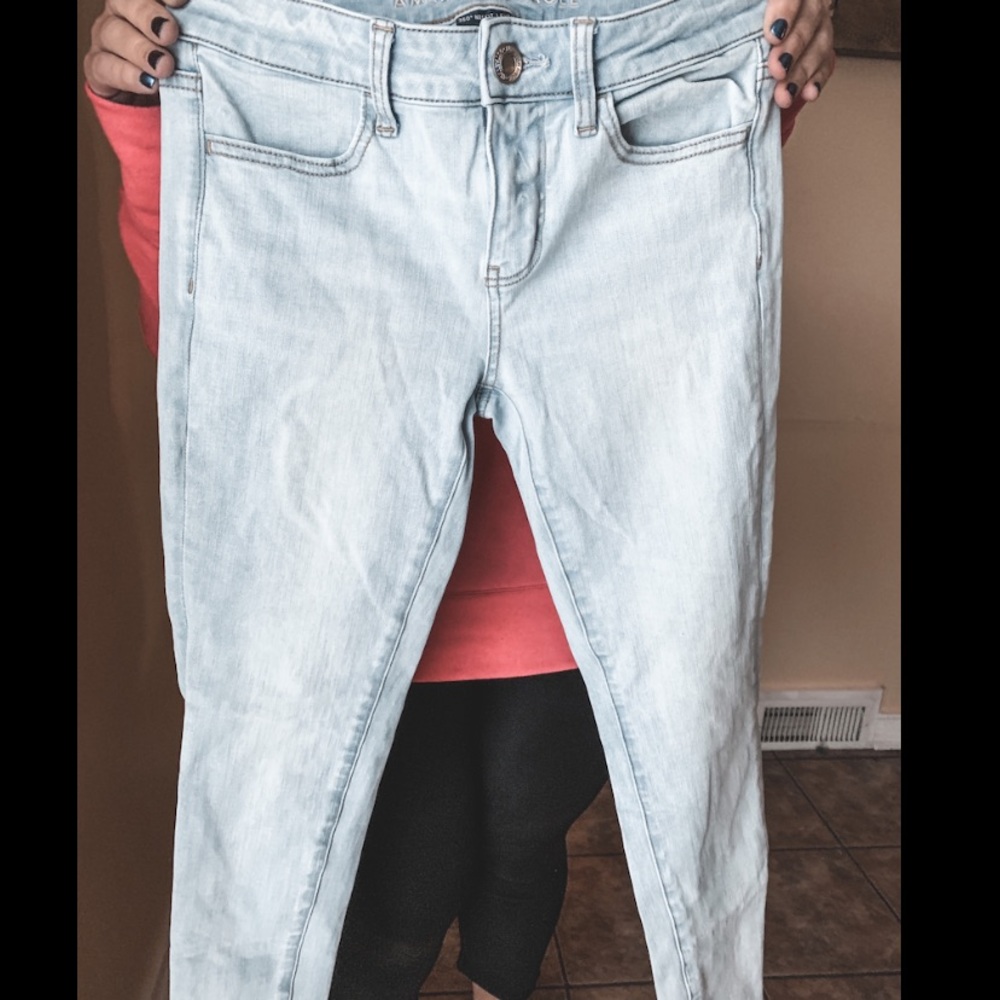 Light wash jeans